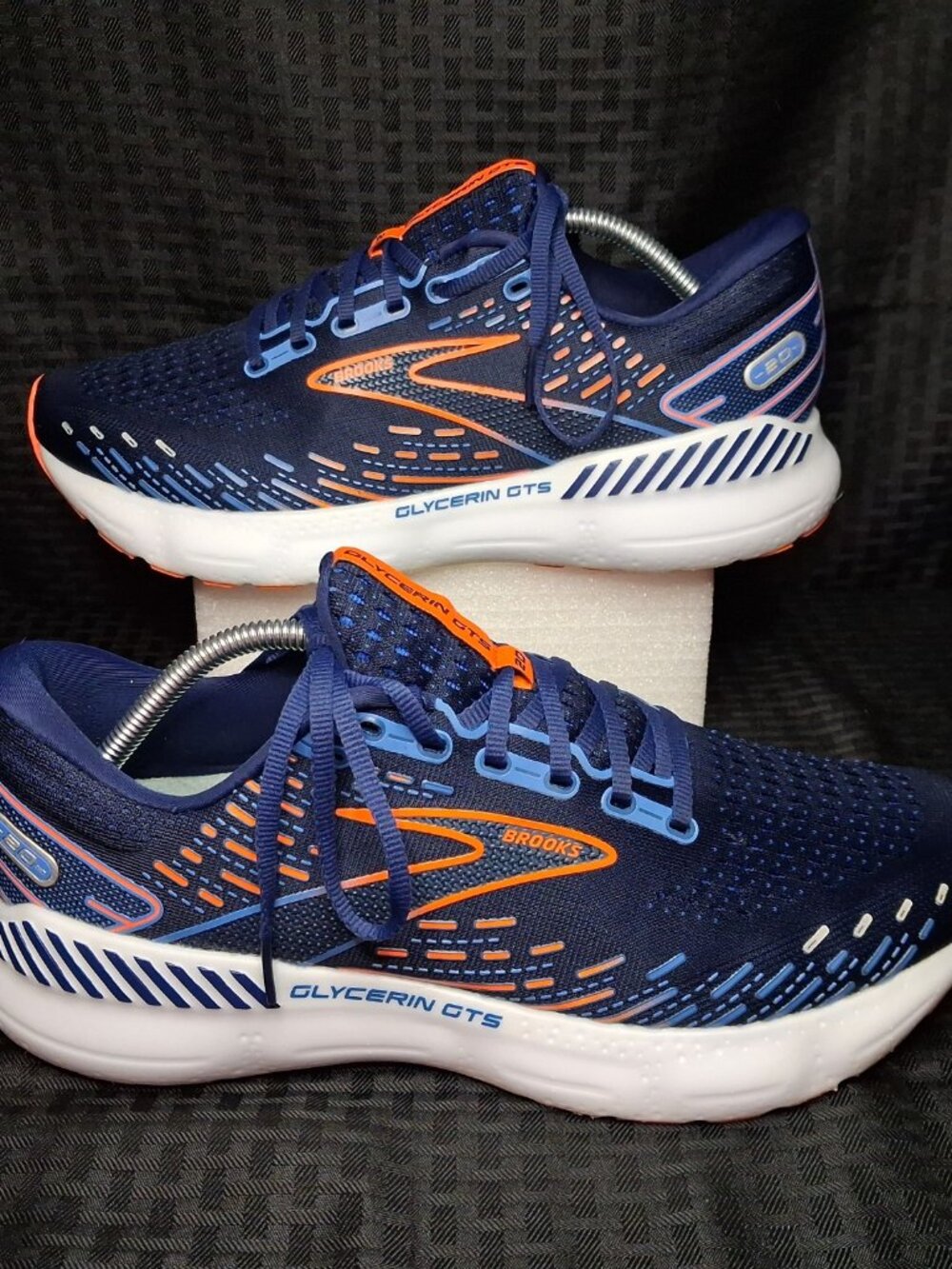 Brooks Glycerin 20 Men's Running Shoes sz 11 (1103831D444) Palace Blue/Orange